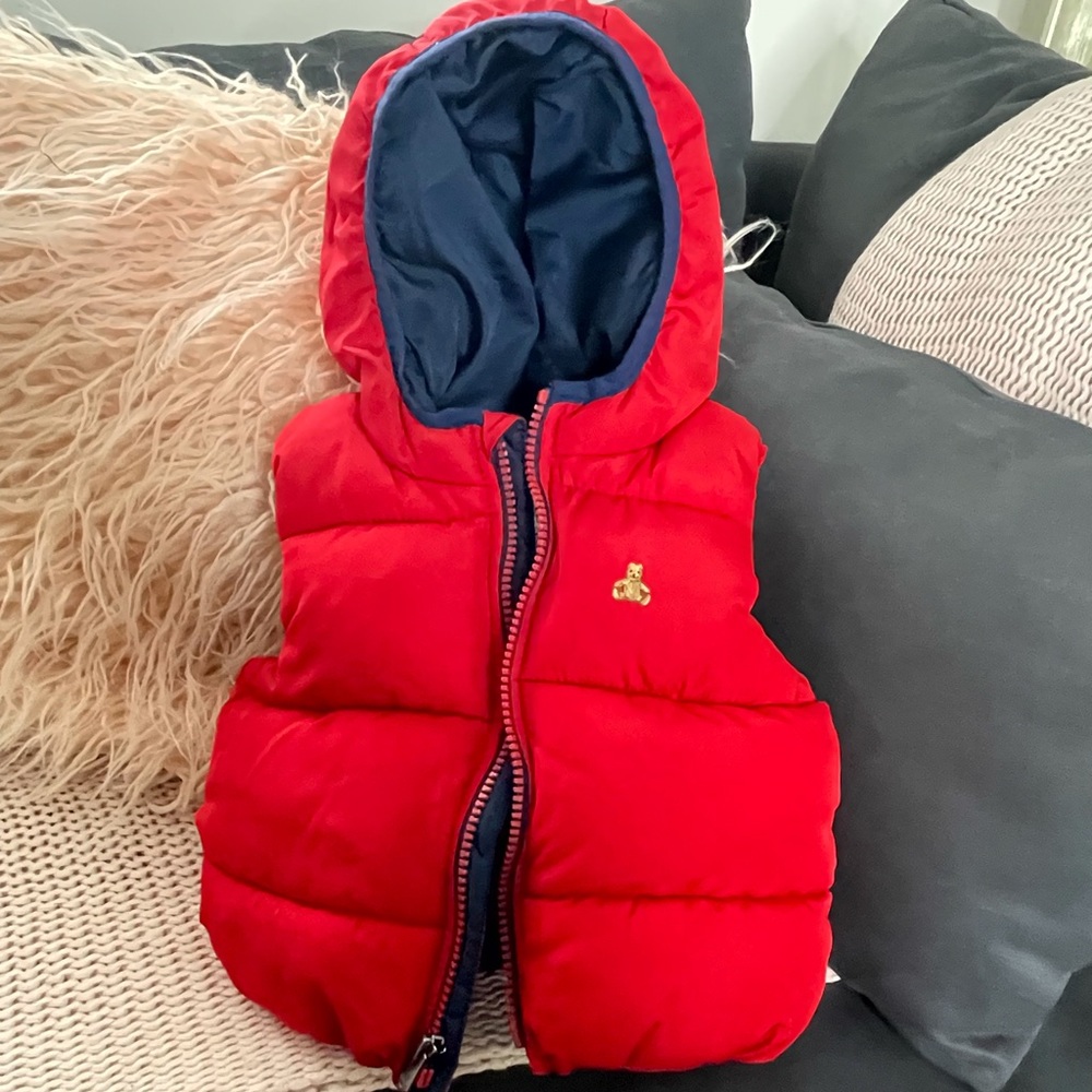 Baby Cold Control Max Puffer Vest - Red